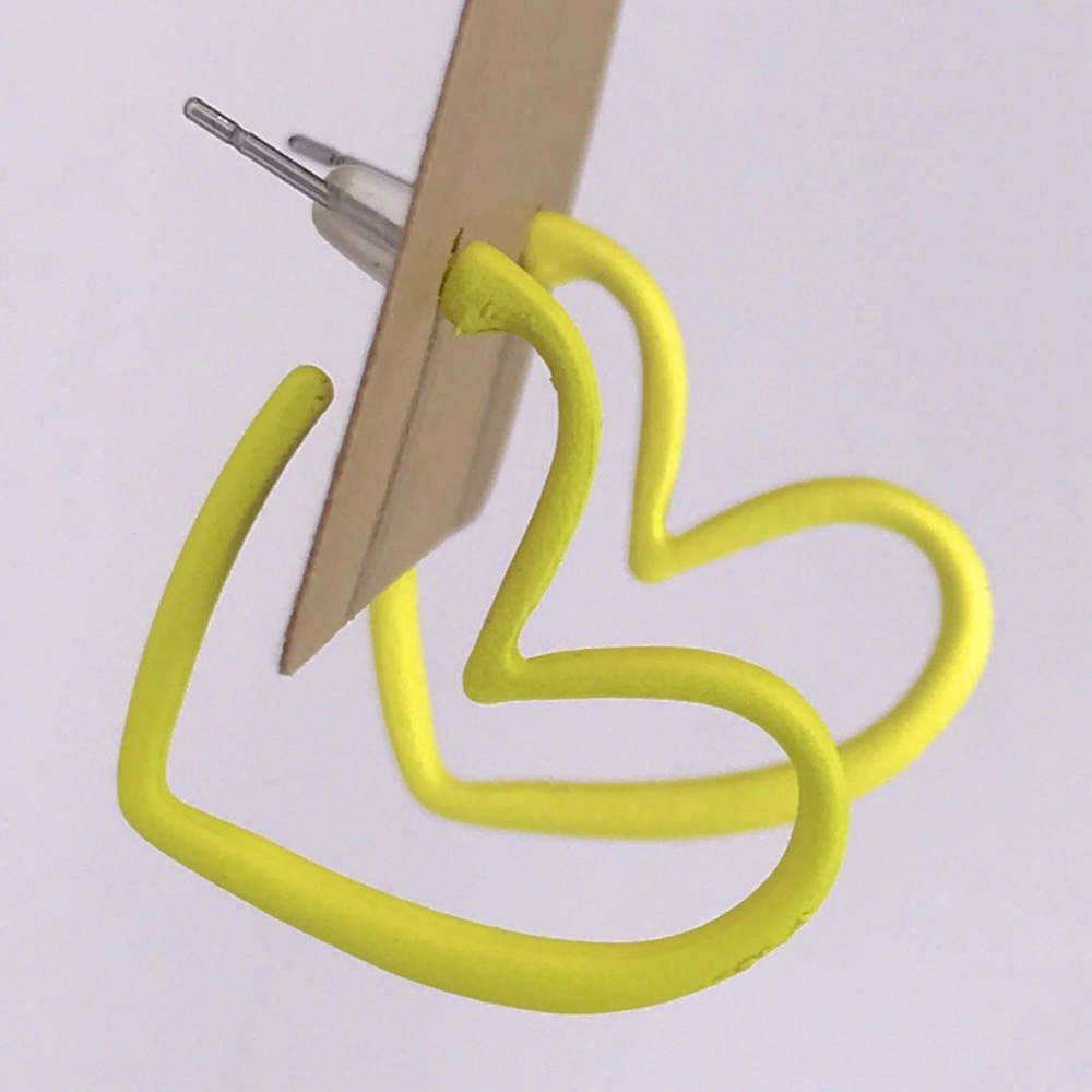 Heart Hoop Earrings Fashion Jewelry